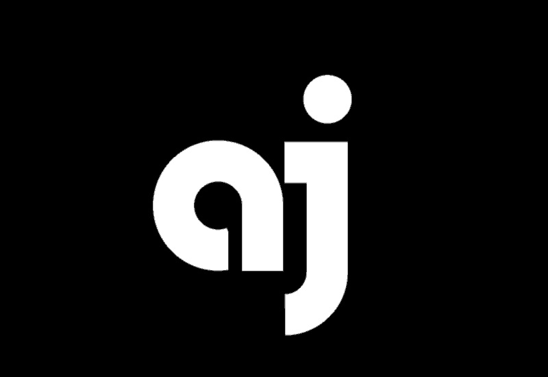 animation logo AJ architectes