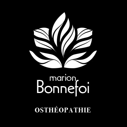 Logo négatif M. Bonnefoi osthéopathe