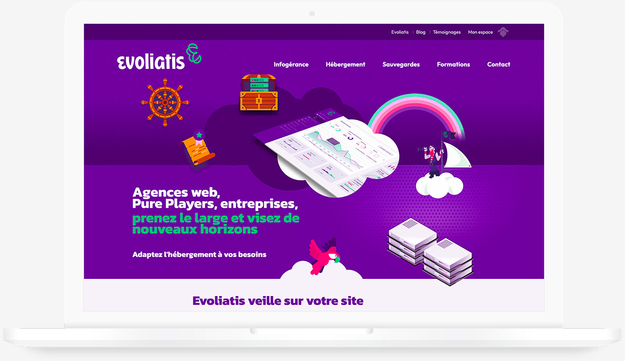 Webdesign direction artistique Evoliatis