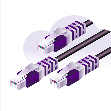 Illustration vectorielle connectique RJ45