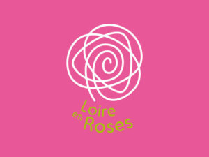 Logotype négatif Loire en Roses