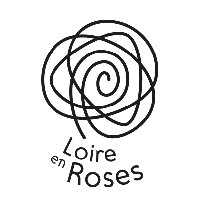 Logo Loire en Roses en noir et blanc