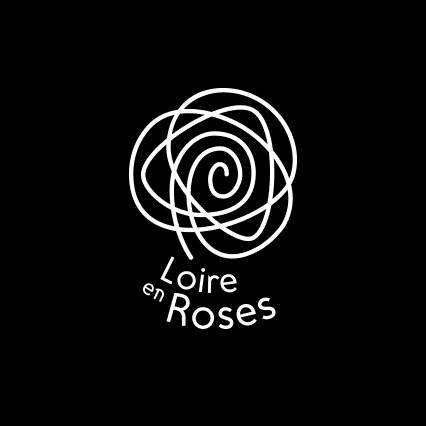 Logo Loire en Roses en noir et blanc