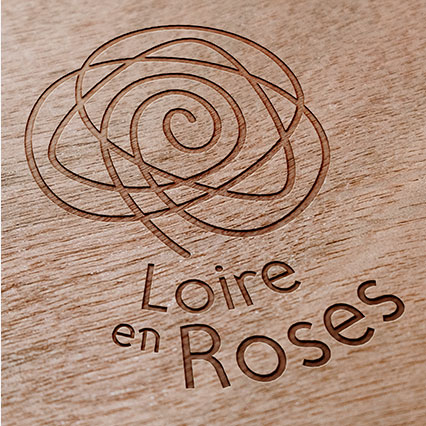 Gravure logotype Loire en Roses