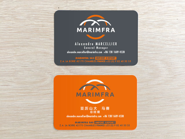 Cartes de visite Marimfra