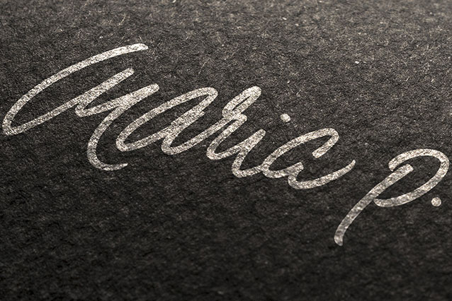 Lettering texture