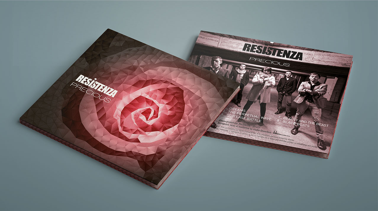 Artwork digipack album rock Resistenza