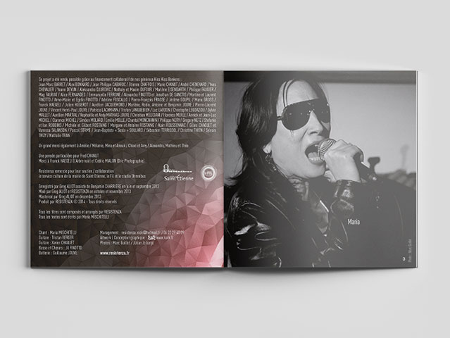 Contenu livret 12 pages Digipack Precious Resistenza