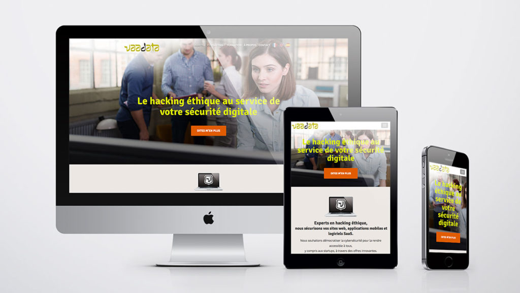 site web Vaadata Bureau - Tablette - Smartphone
