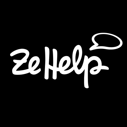 Logo Zehelp en négatif