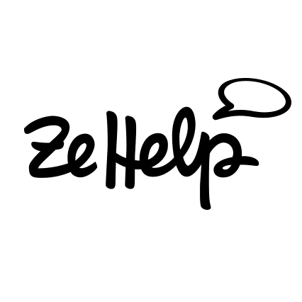 Logo Zehelp en noir et blanc